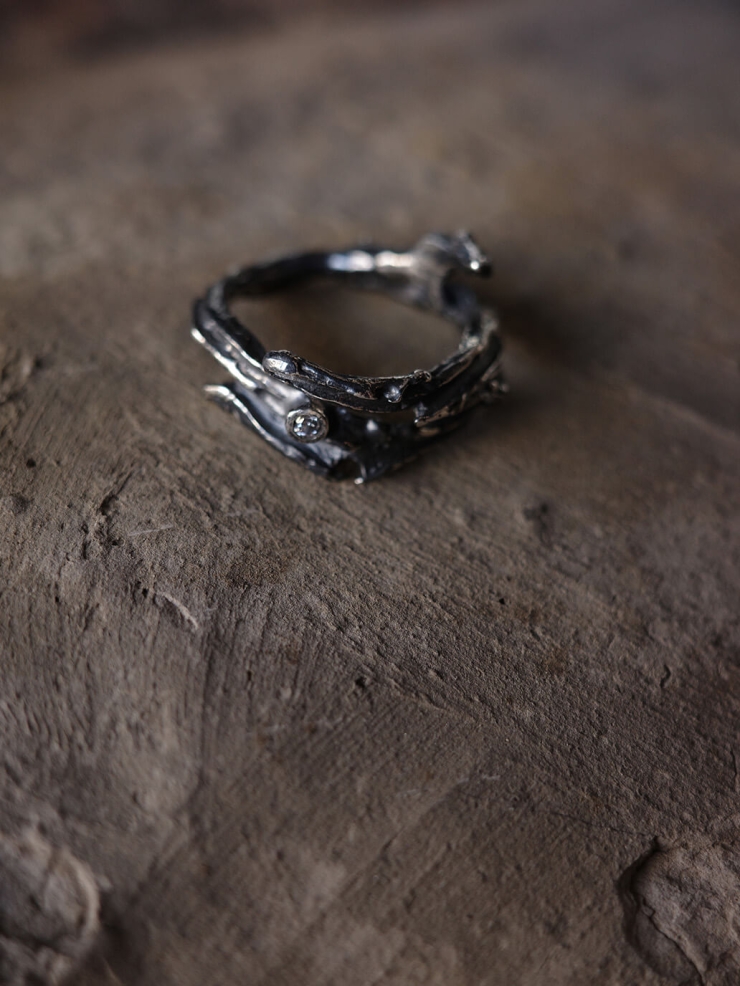 Aged Hidden Branch Ring