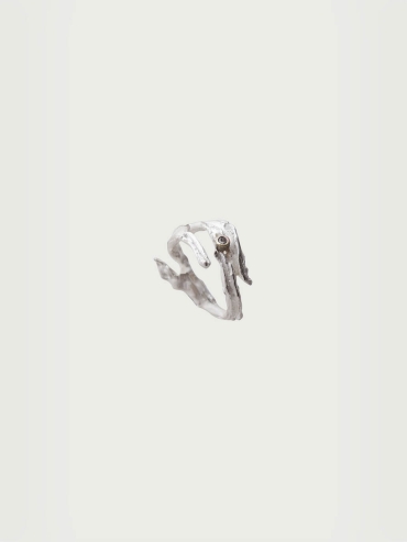 White Hidden Branch Ring