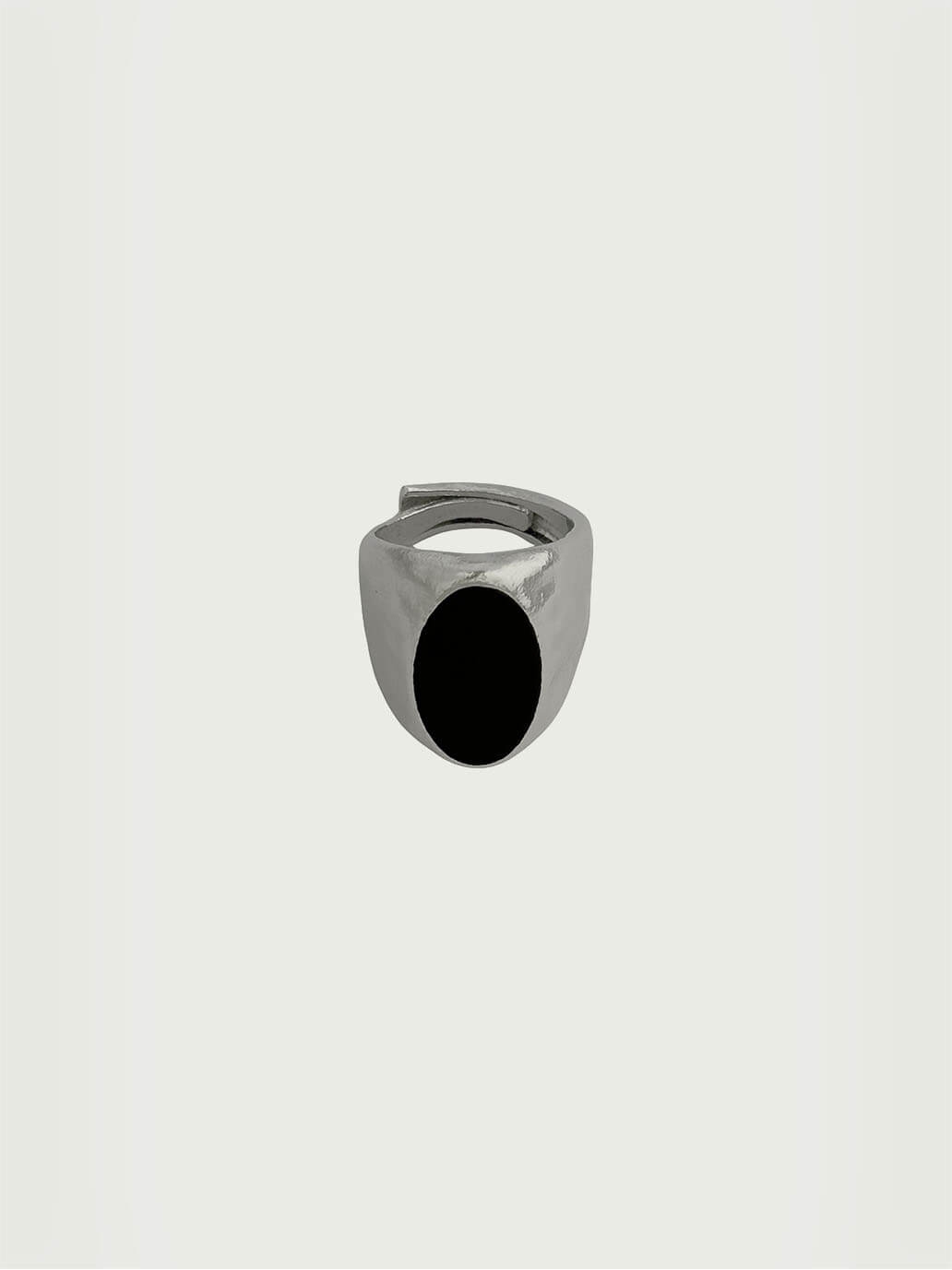 Black Onyx Oval Ring