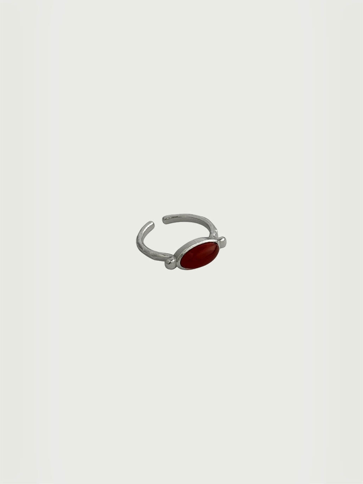 Red 70s Slim Ring