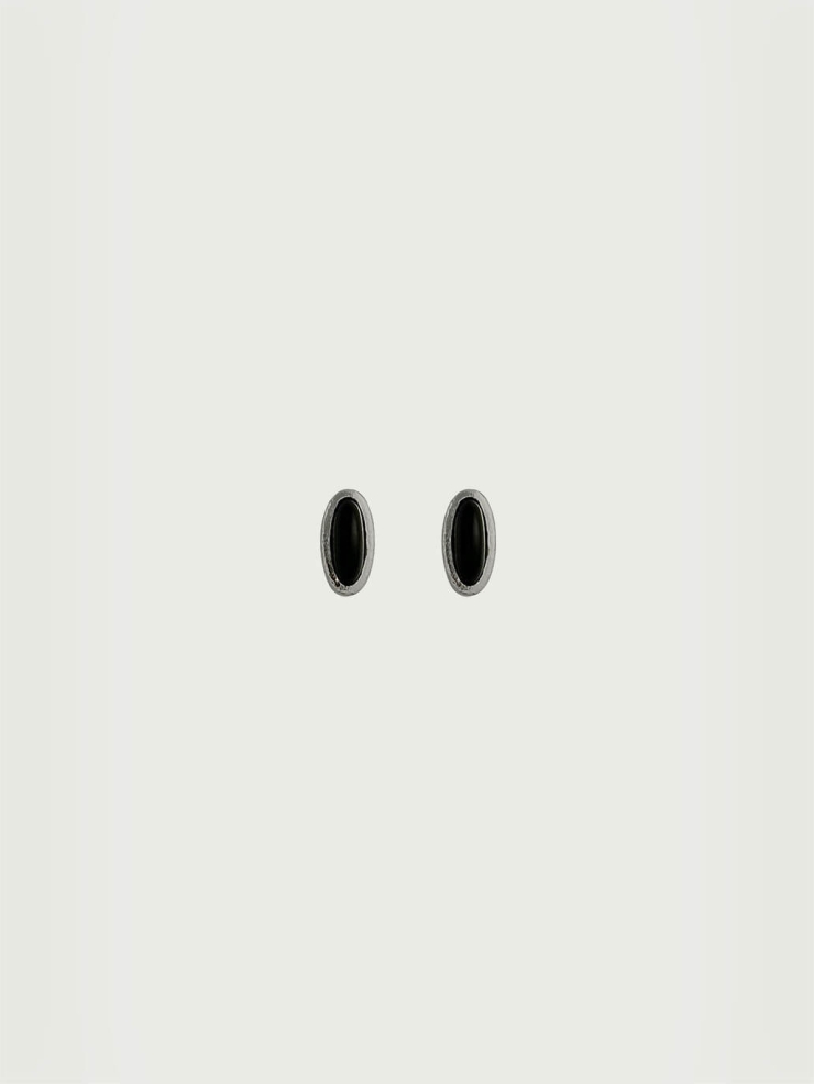 Black Onyx Dome Studs