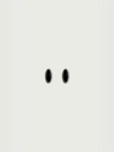 Black Onyx Dome Studs