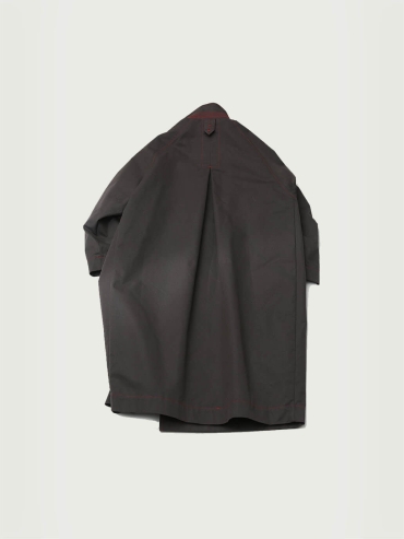 Dark Gray Long Cocoon Coat