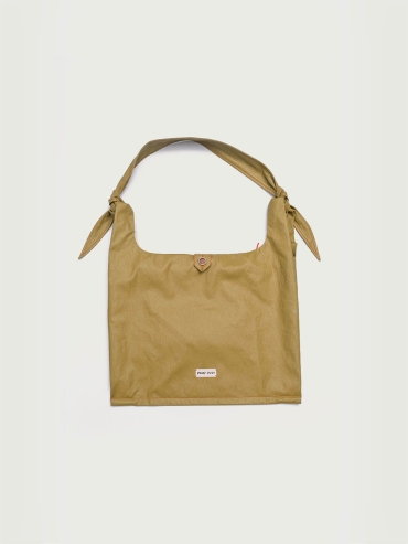 Mustard Yellow Lace-Up Crossbody Bag