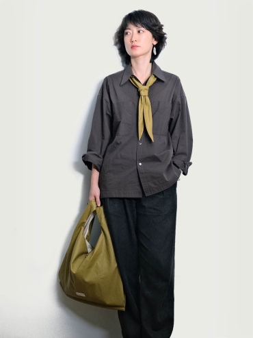 Mustard Yellow Lace-Up Crossbody Bag