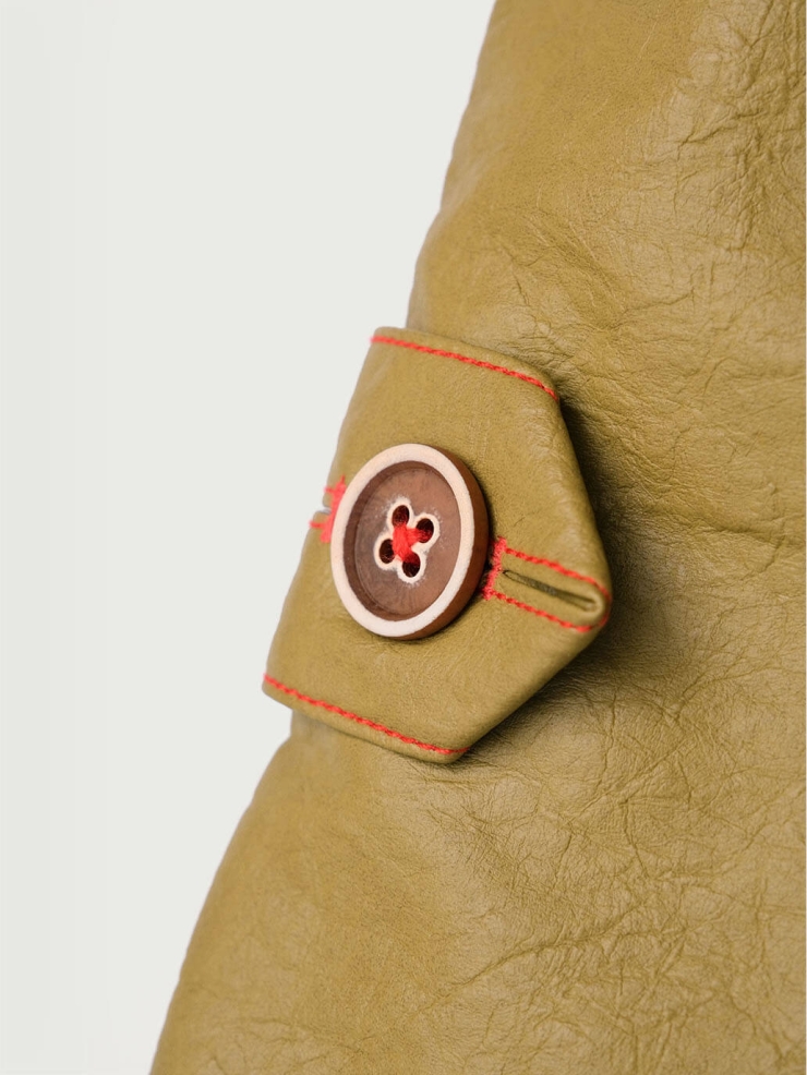 Mustard Yellow Lace-Up Crossbody Bag