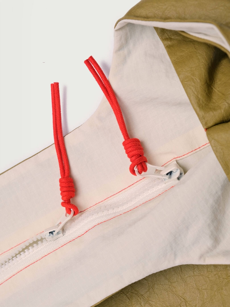 Mustard Yellow Lace-Up Crossbody Bag