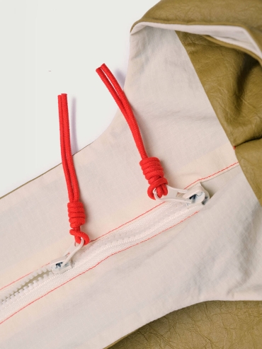 Mustard Yellow Lace-Up Crossbody Bag