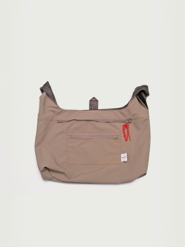 Brown Lace-Up Crossbody Bag