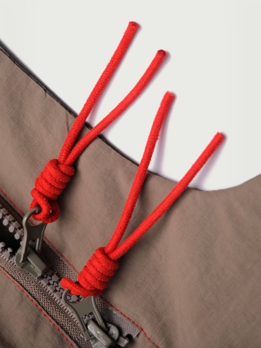 Brown Lace-Up Crossbody Bag