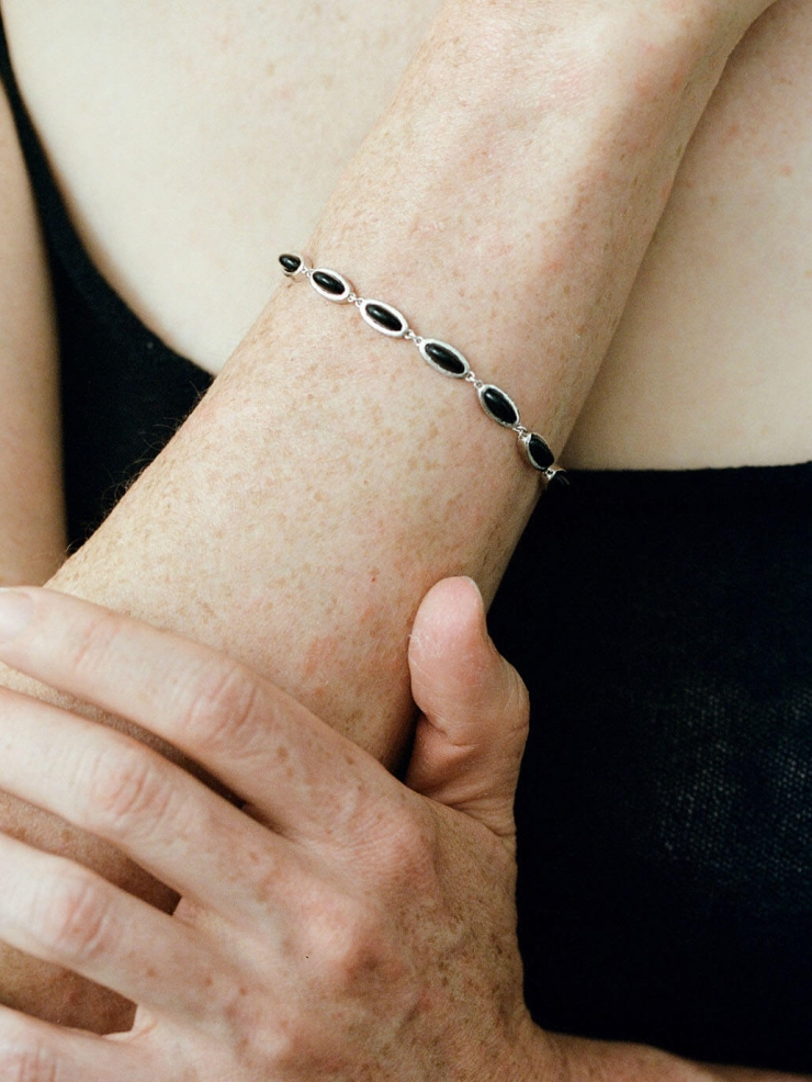 Black Onyx Dome Bracelet