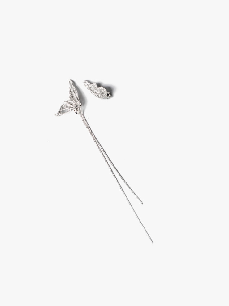 AOKINSIDE Silver Butterfly Tassel Earrings