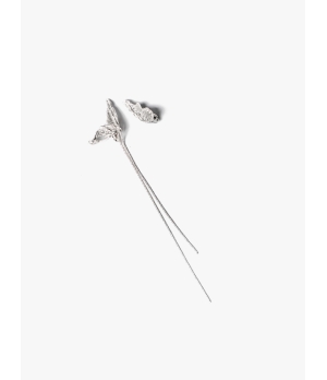 AOKINSIDE Silver Butterfly Tassel Earrings