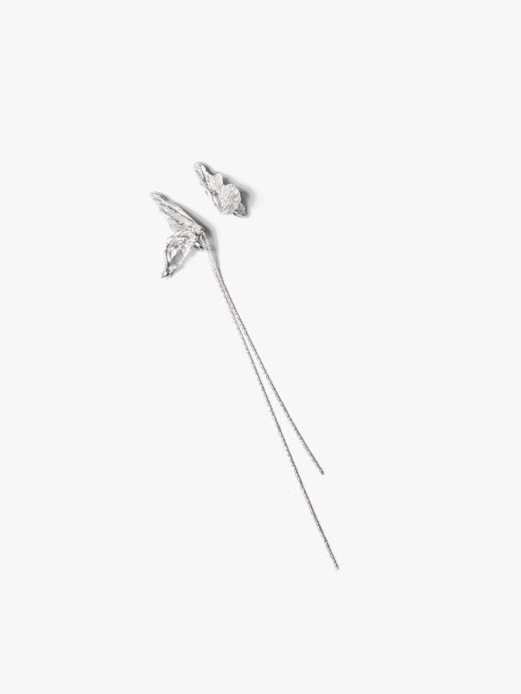 AOKINSIDE Silver Butterfly Tassel Earrings