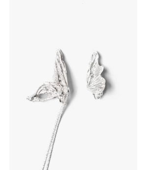 AOKINSIDE Silver Butterfly Tassel Earrings