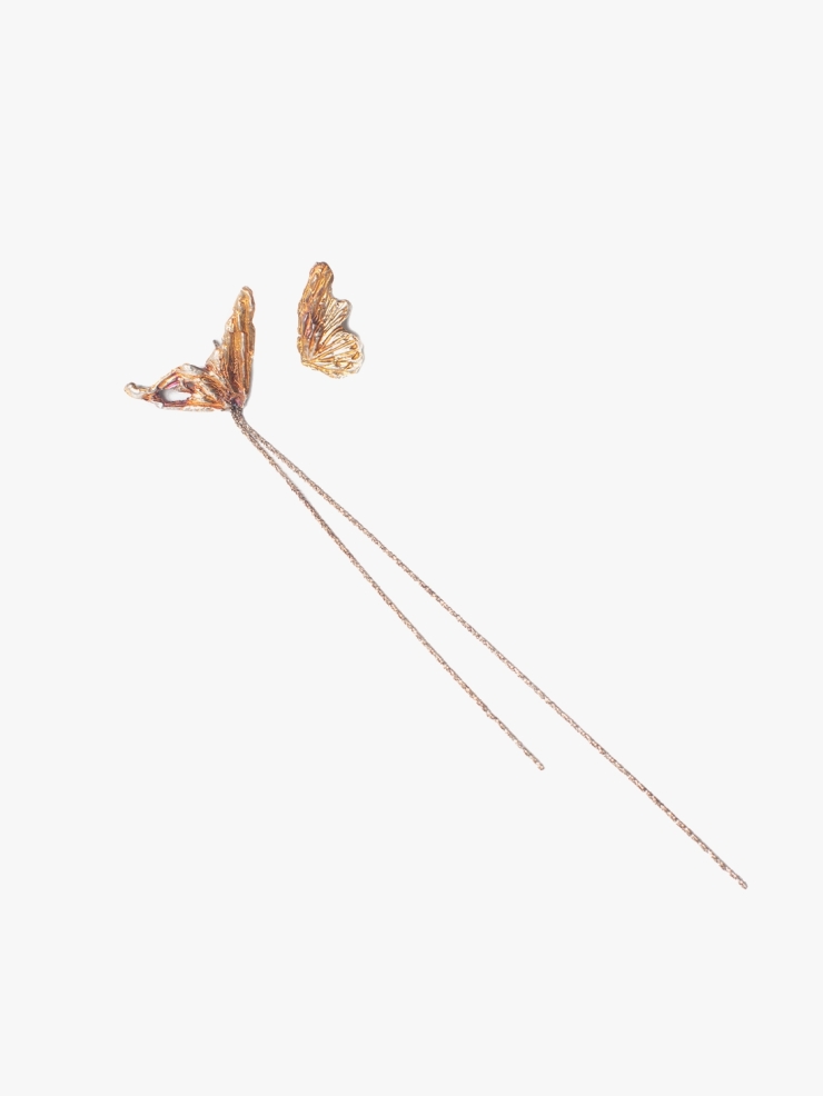 AOKINSIDE Oxidized Butterfly Tassel Earrings