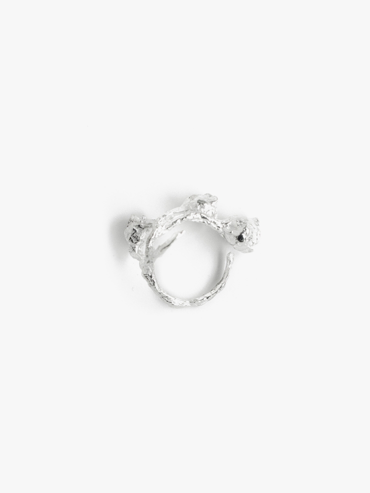 Silver Lily of the Valley Ring