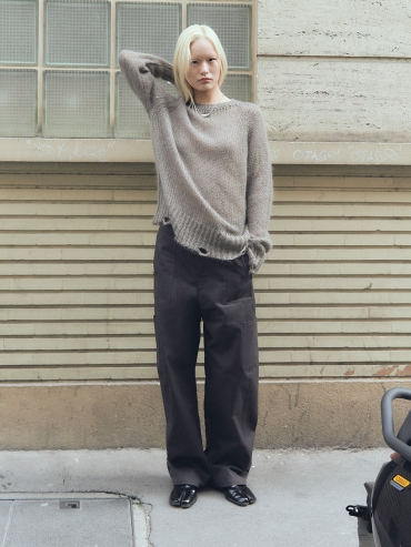 Ash Grey Pocket Trousers