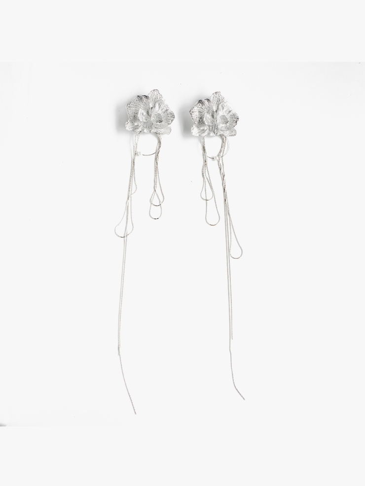 AOKINSIDE Silver Phalaenopsis Earrings
