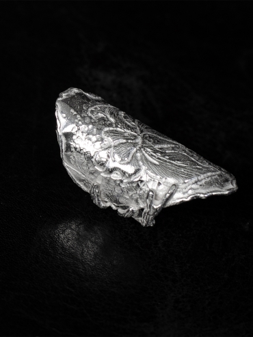 Silver Iris Wide Ring