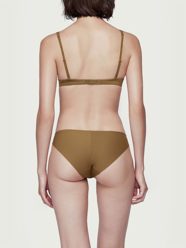 Olive Minimalist Stretch Lowrise Briefs