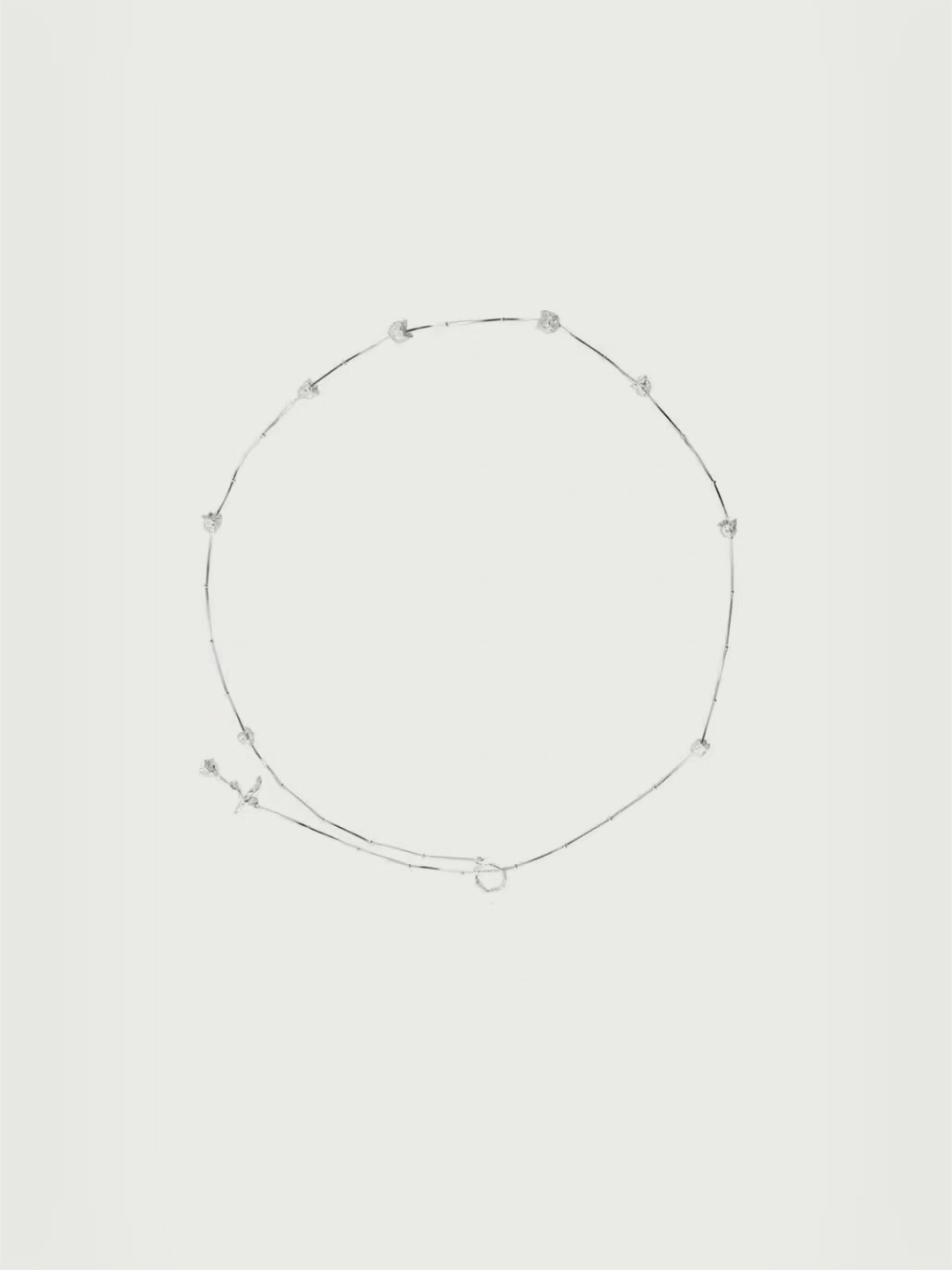 Silver lily pendant necklace