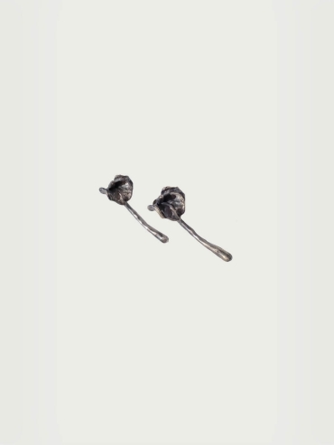 Black Candle Stud Earrings