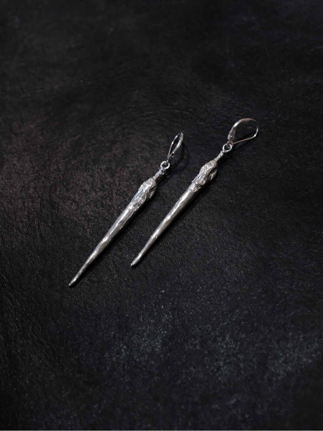 Silver Datura Bud Earrings