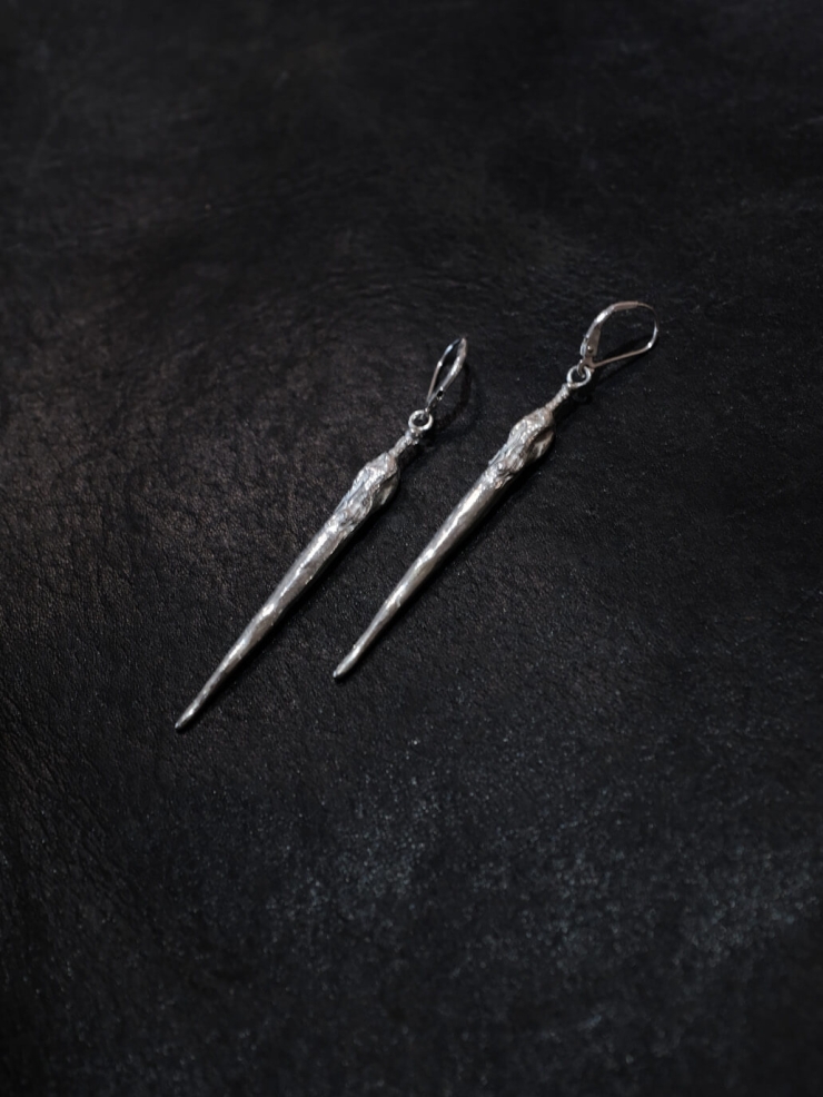 Silver Datura Bud Earrings