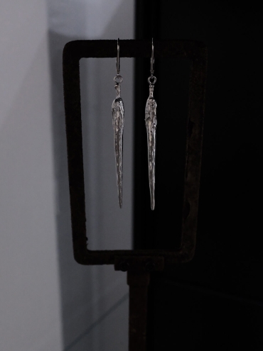 Silver Datura Bud Earrings