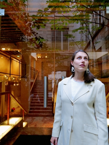 ZHAN-dragon head earrings