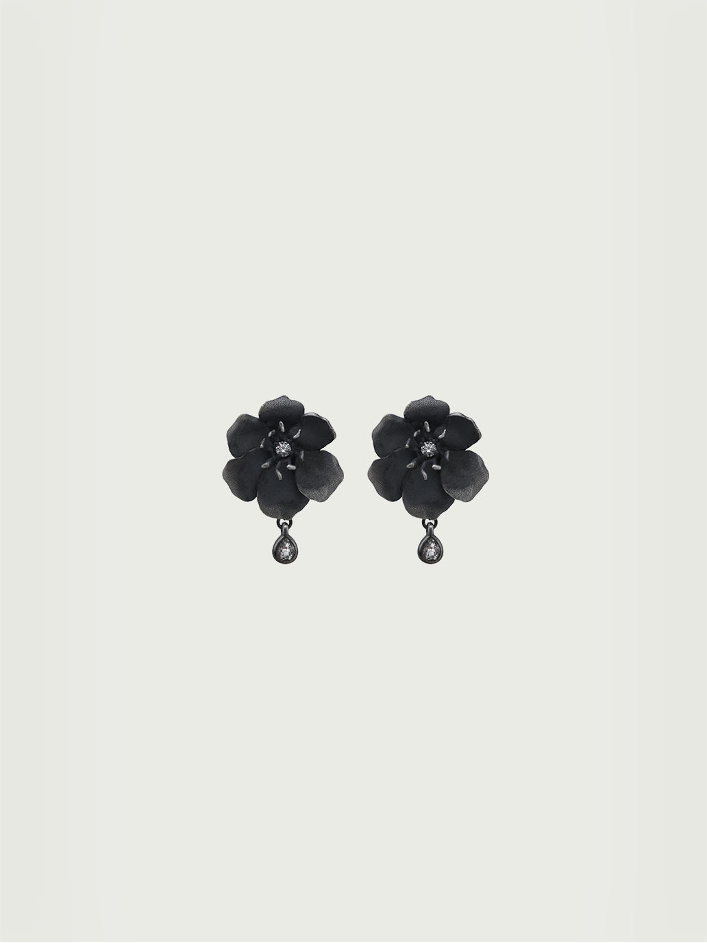 Black Woven Core Earrings