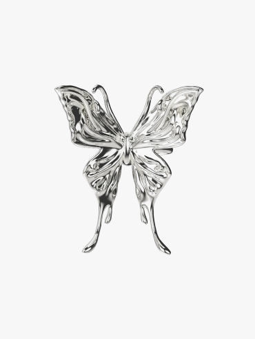 Silver Single Butterfly Ring