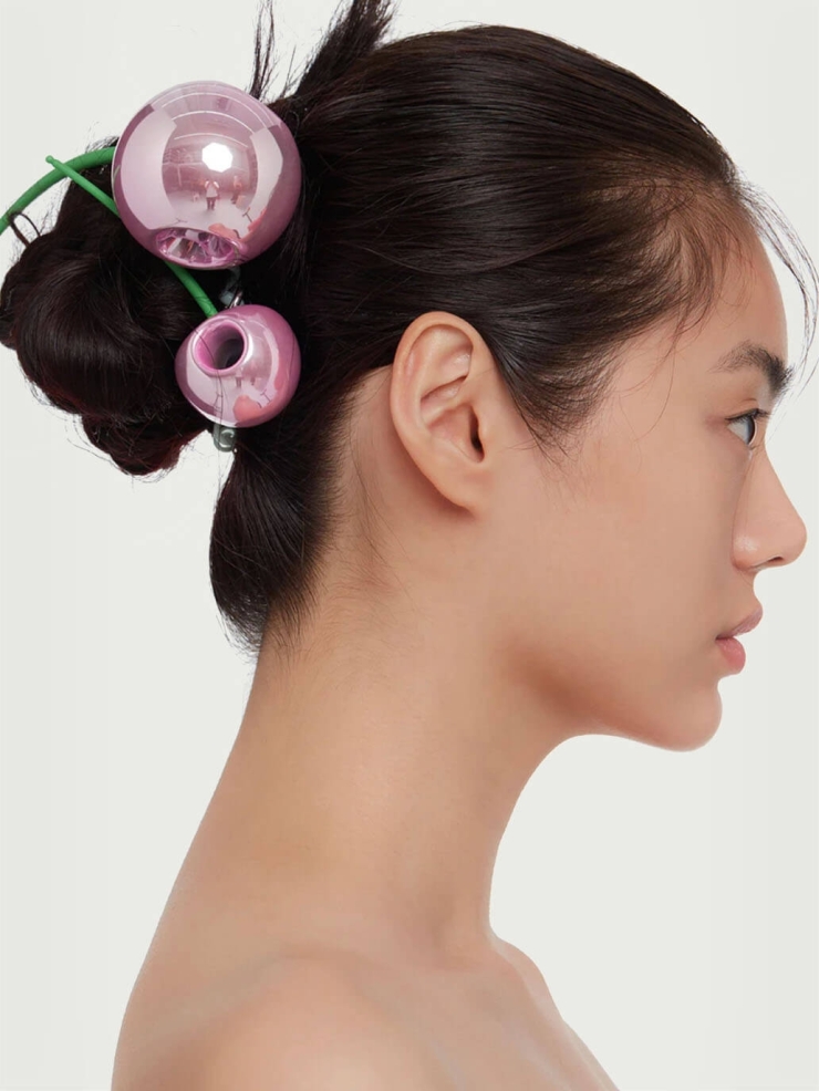 Pink Cherry Hair Band Small