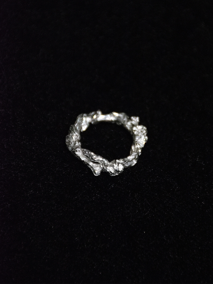 AOKINSIDE Silver Floral Ring