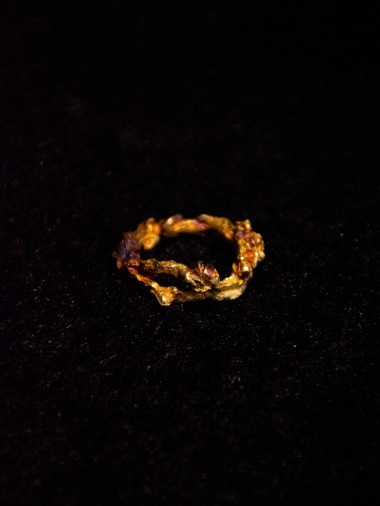 AOKINSIDE Oxidized Floral Ring