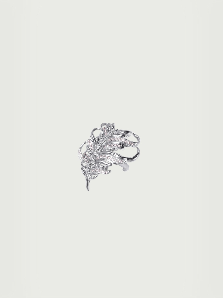Karat - Feather rhinesone ring