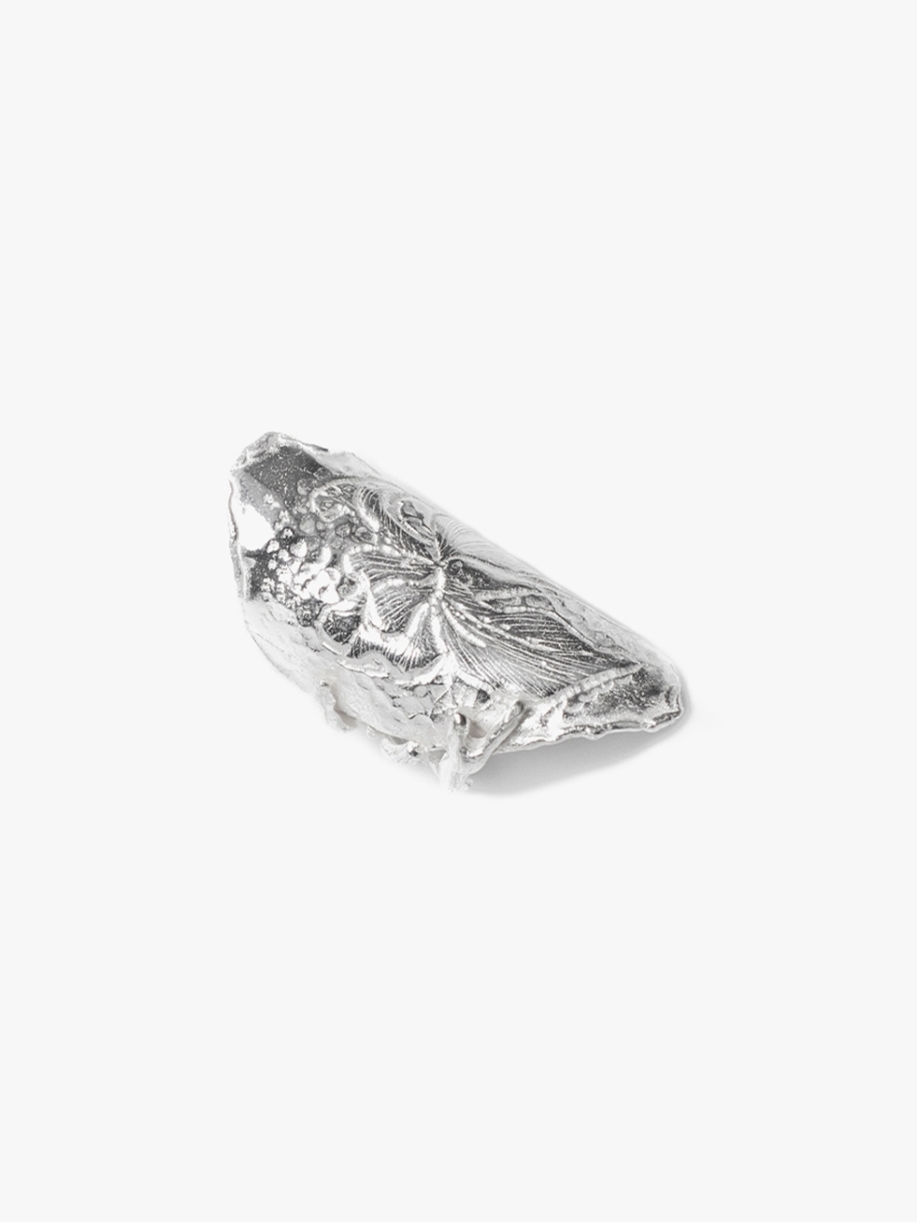 Silver Iris Wide Ring