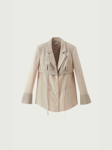 Beige Mary suit jacket