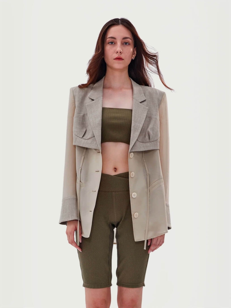Beige Mary suit jacket