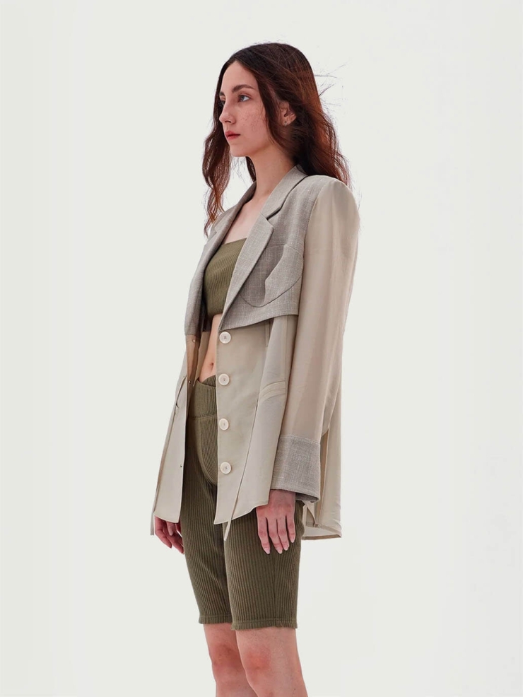 Beige Mary suit jacket