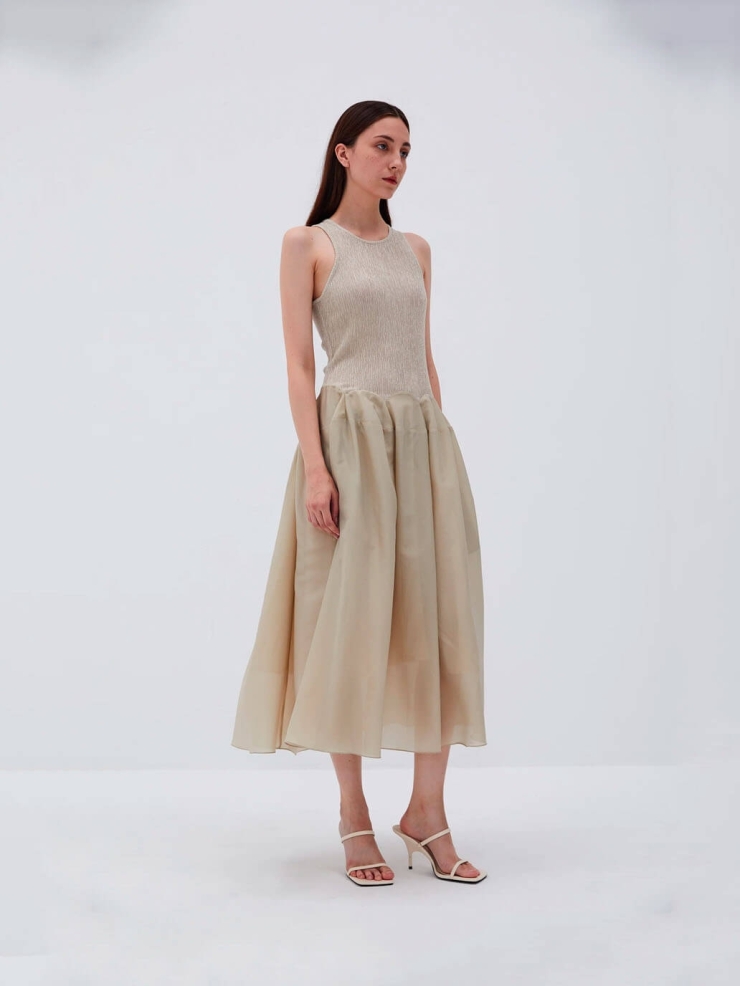 Beige Rosélie dress