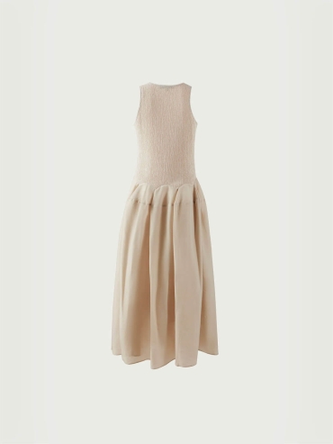 Beige Rosélie dress