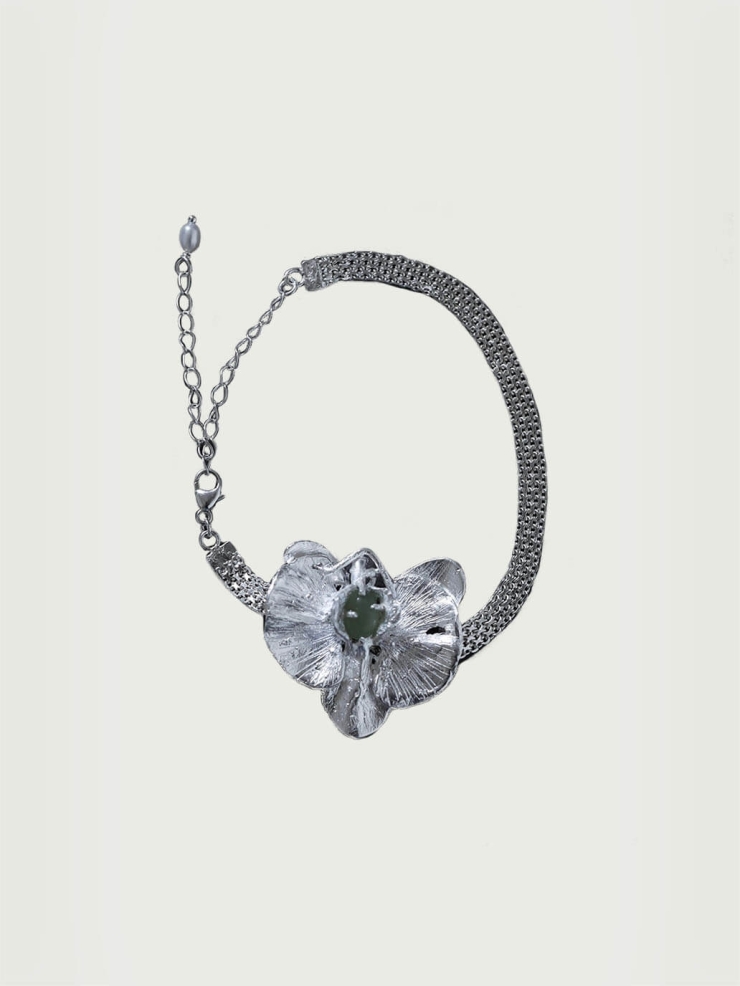 White Butterfly Orchid Bracelet