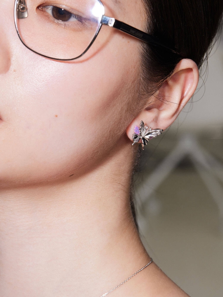 Small Shell Butterfly Earrings