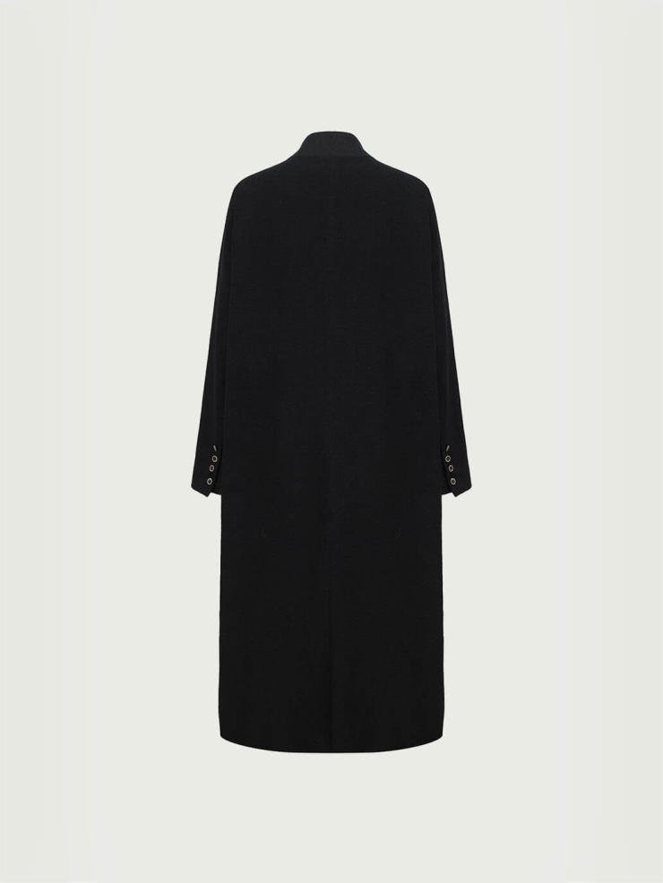 Black and Teal Patchwork Coat