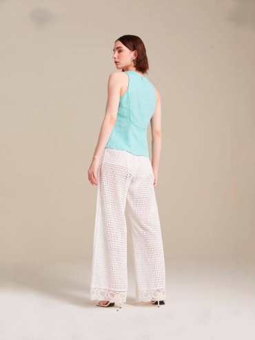 White Héloise pants