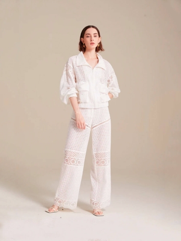White Héloise pants