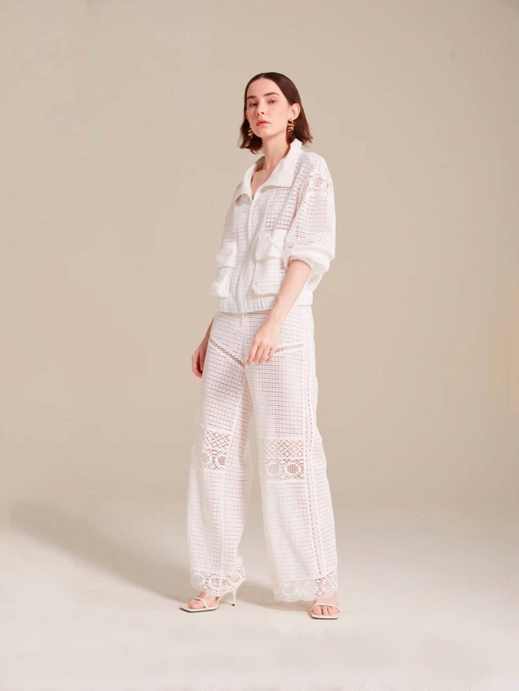 White Héloise pants