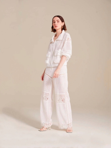 White Héloise pants